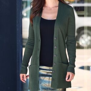 Christopher Fischer | Olive Green Cutout Sweater